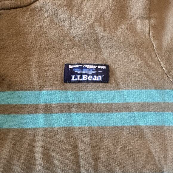 LL Bean Men’s Rugby Henley Pullover Hooded Shirt Size XL Lakewashed Preppy - Picture 2 of 13